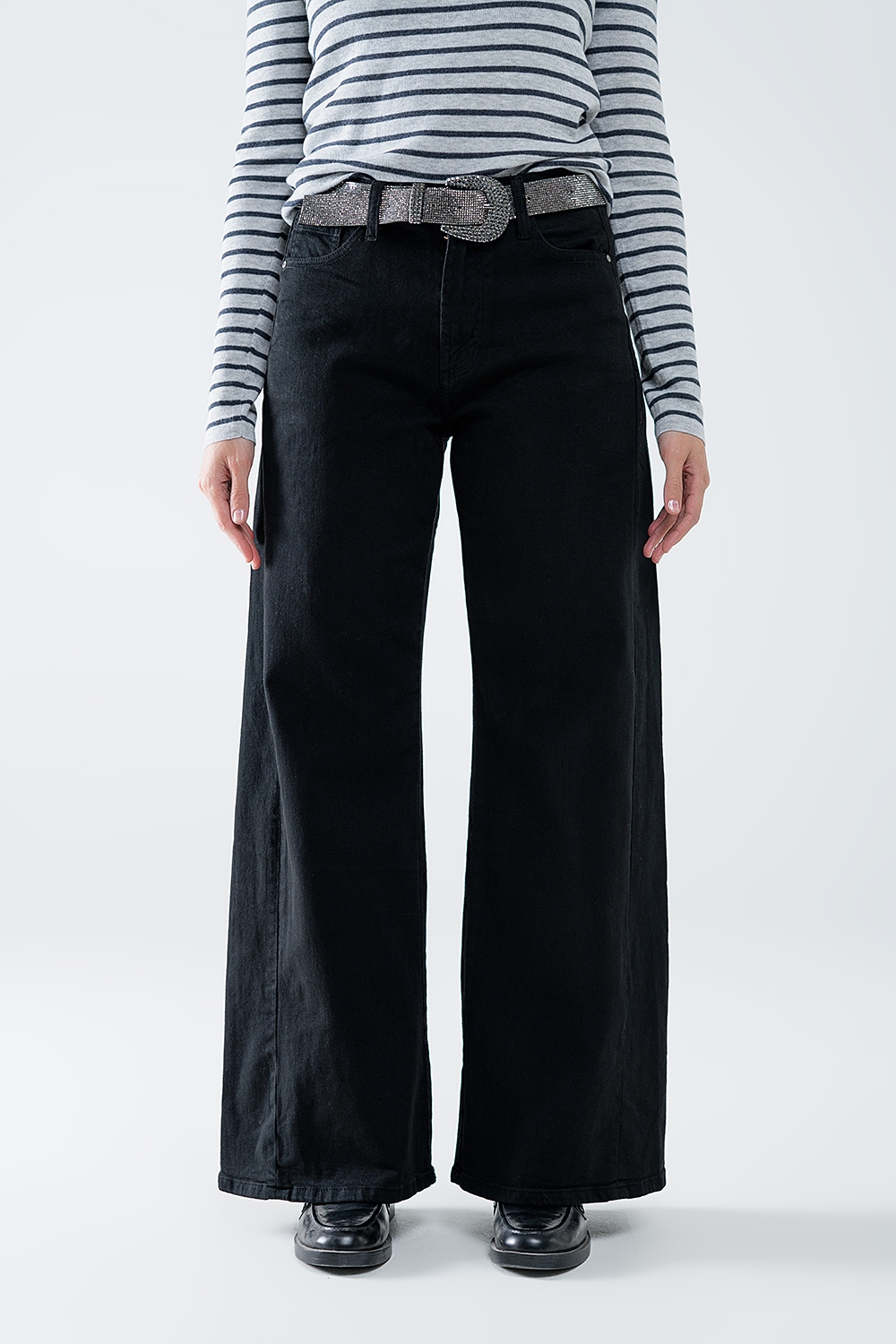 Pantal&oacute;n extra ancho negro