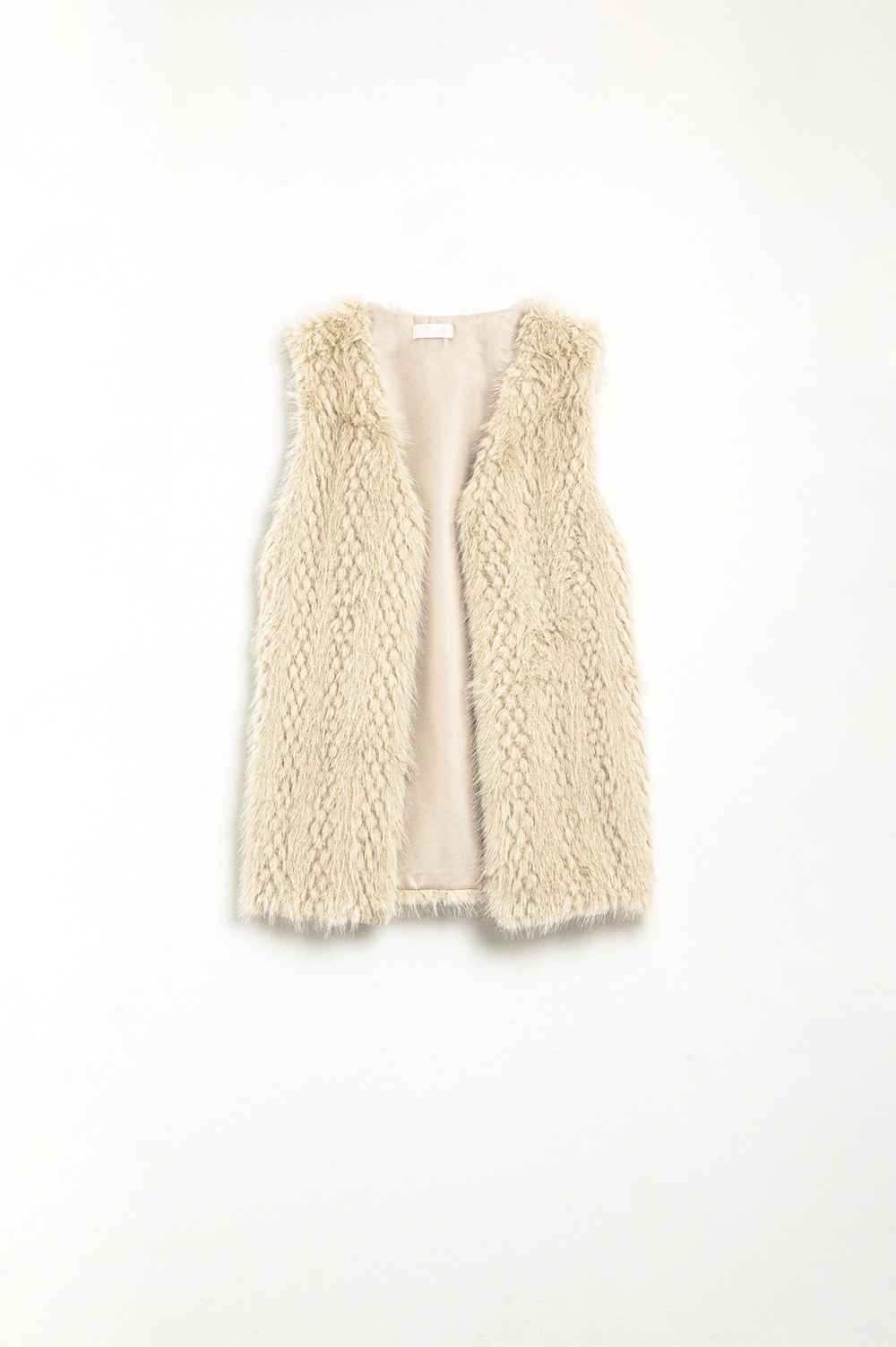chaleco beige de piel fina chaleco beige de piel fina