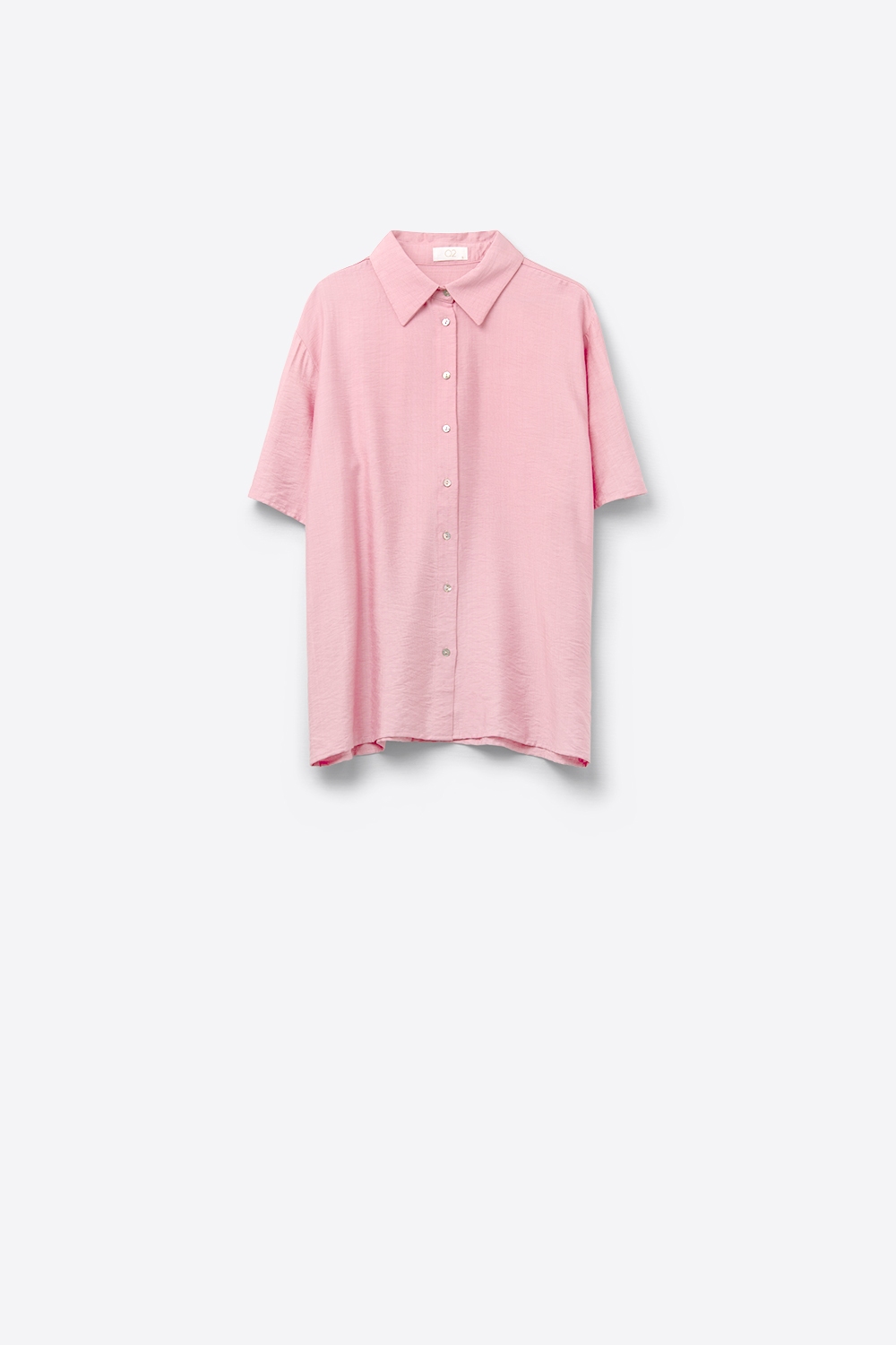 Blusa de manga corta en rosa claro Blusa de manga corta en rosa claro