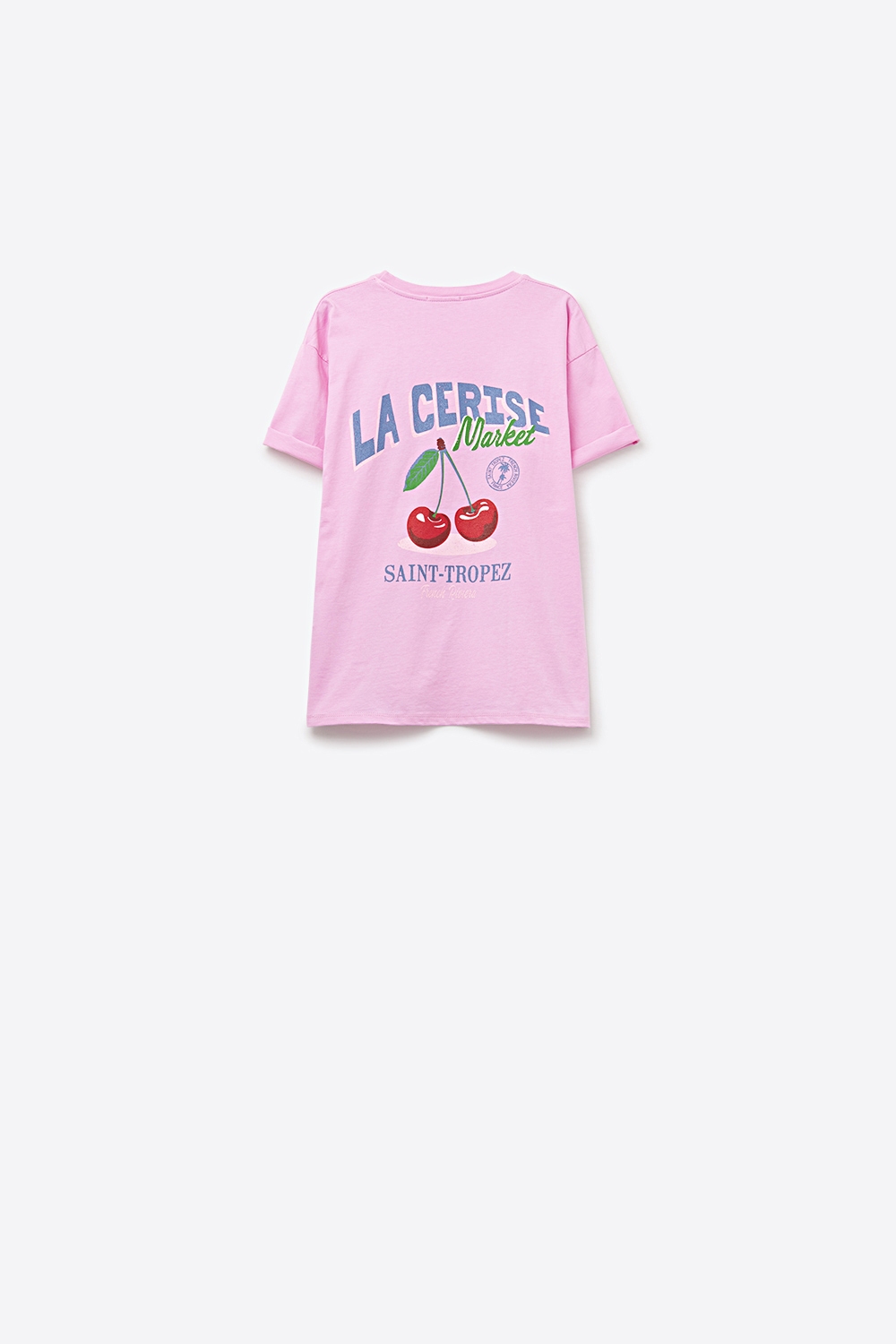 Camiseta rosa con gráfico La Cerise Market Saint-Tropez Camiseta rosa con gráfico La Cerise Market Saint-Tropez
