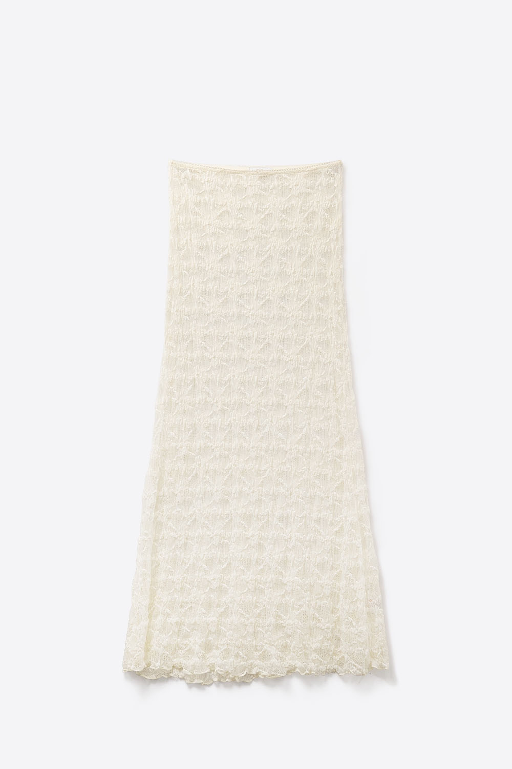 Falda larga blanca transparente de estilo bohemio Falda larga blanca transparente de estilo bohemio