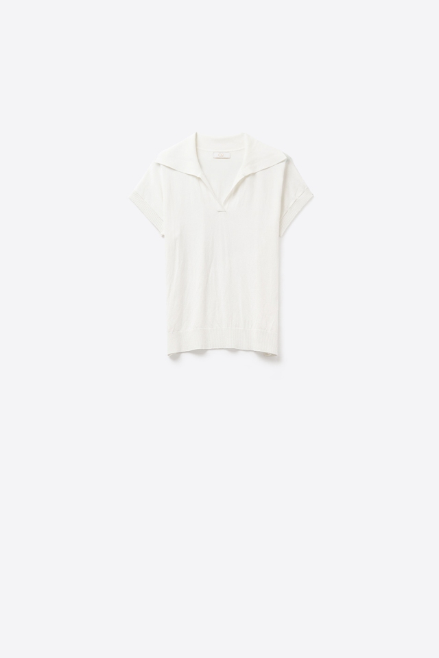 SU&Eacute;TER DE CUELLO DE POLO DE MANGA CORTA