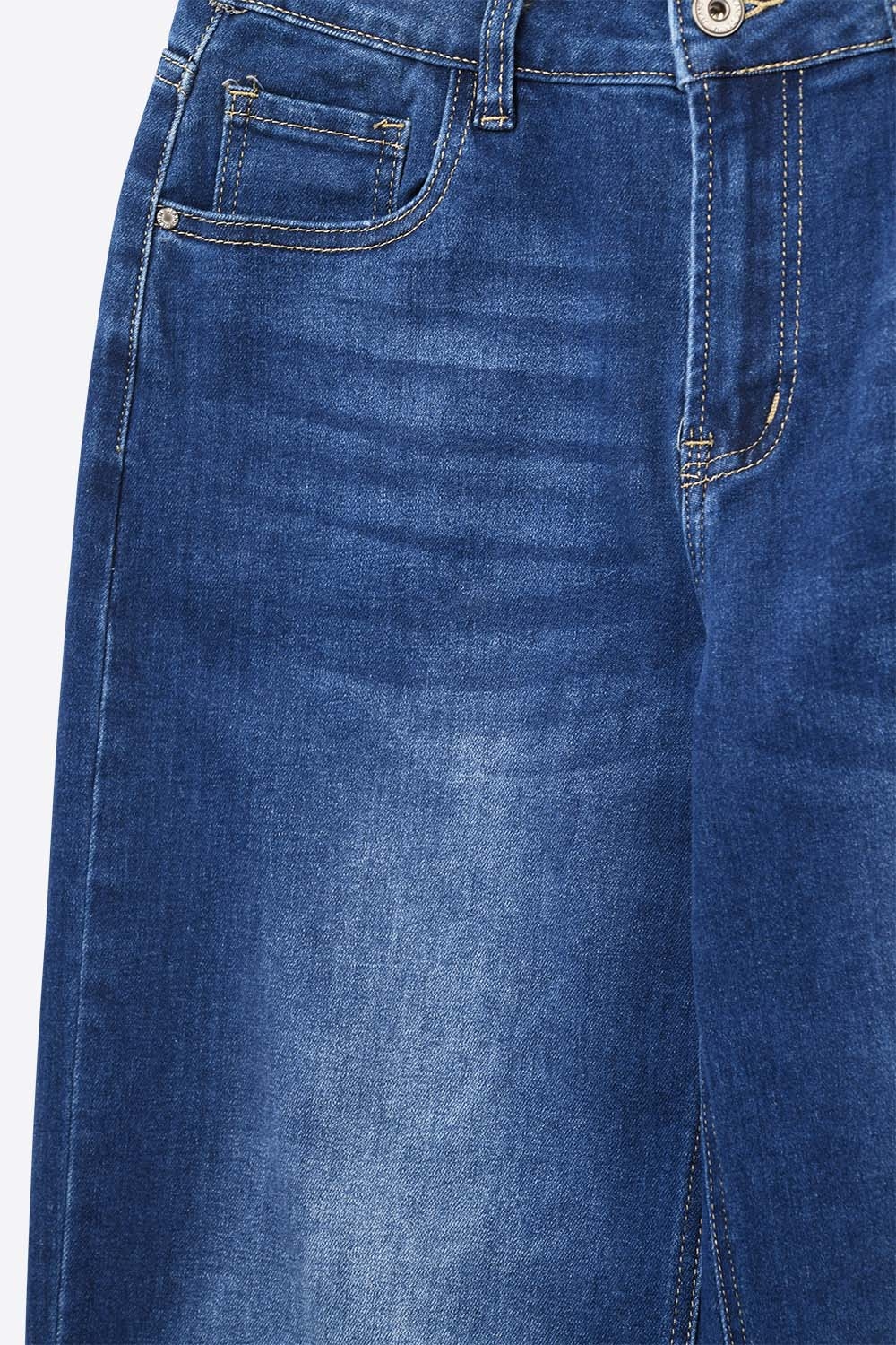 Vaqueros Basic Barrel Style en azul medio