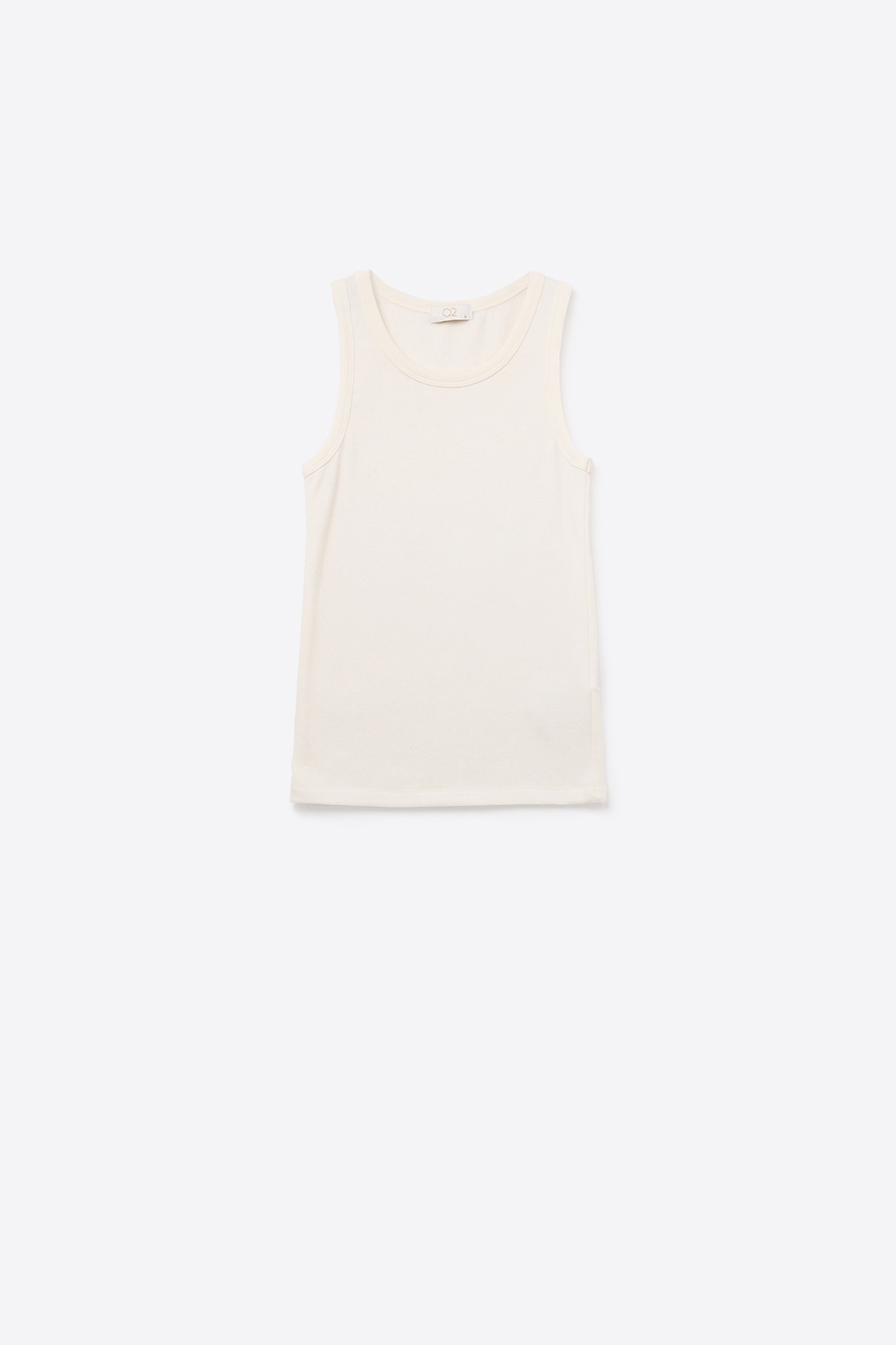 Camiseta básica de punto supersuave en color crema Camiseta básica de punto supersuave en color crema