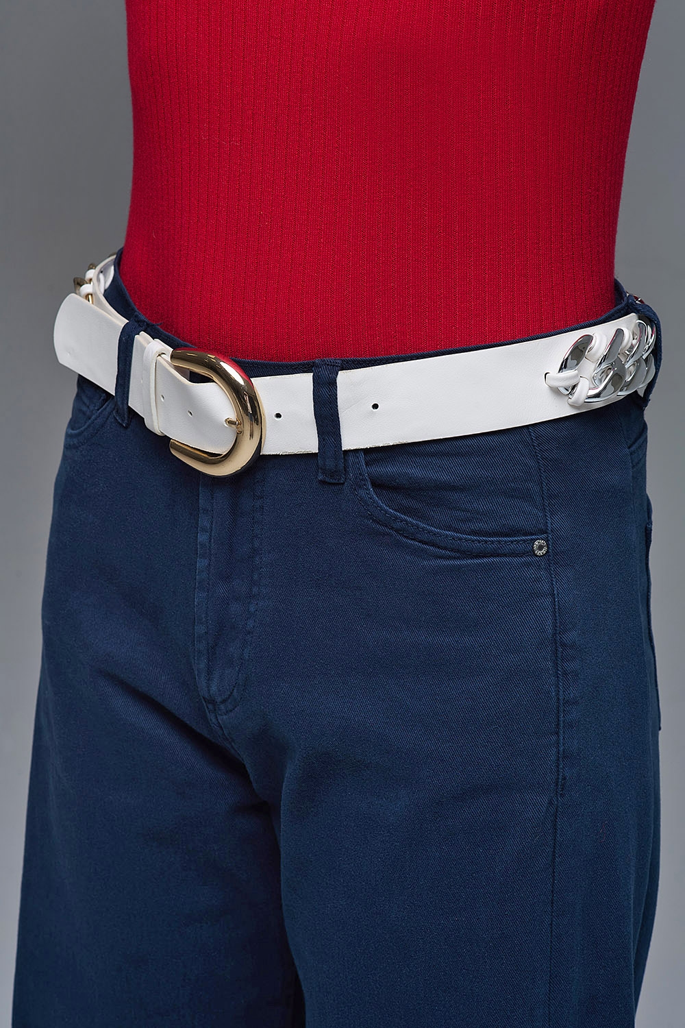 Pantal&oacute;n extra ancho azul marino