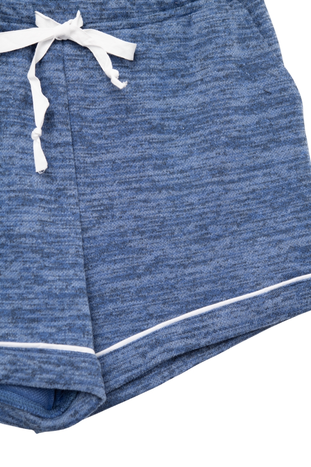 Pantal&oacute;n corto deportivo azul con cordones