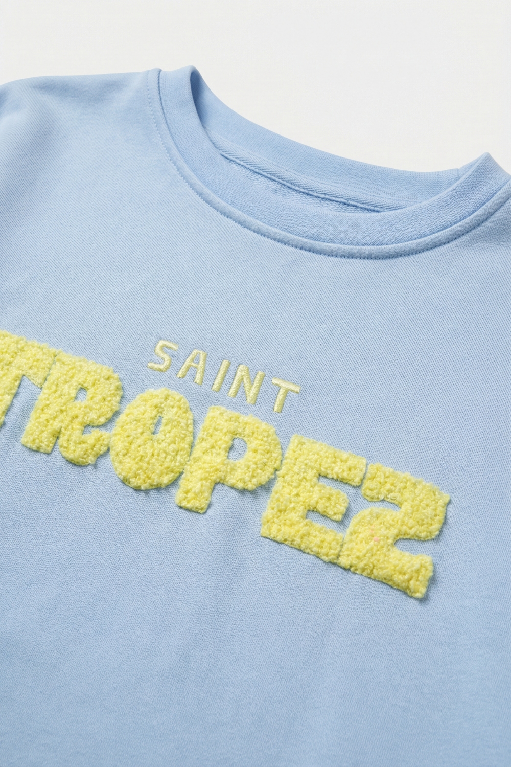 Sudadera Saint Tropez Bordada Azul beb&eacute;