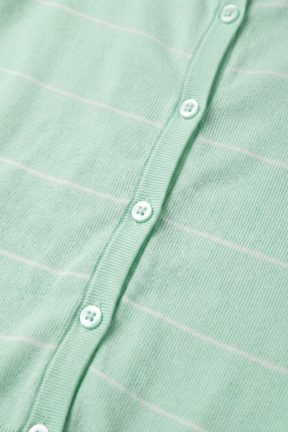 Chaqueta de punto fino verde menta con botones