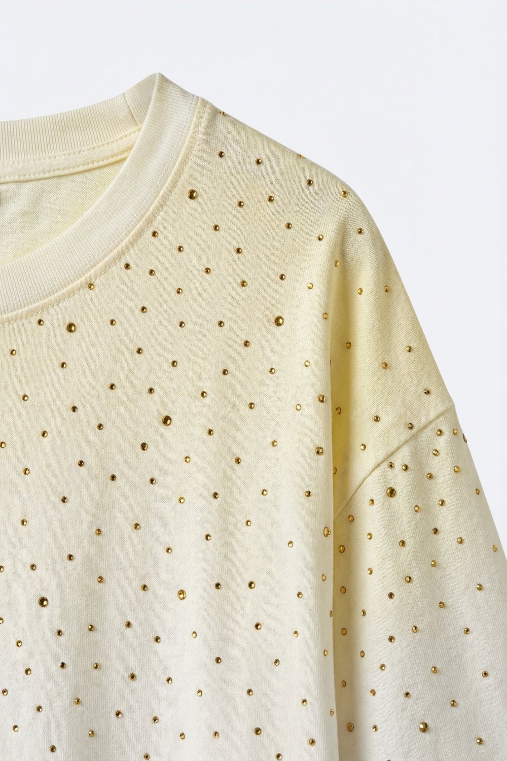 Camiseta de manga corta con degradado amarillo moteado