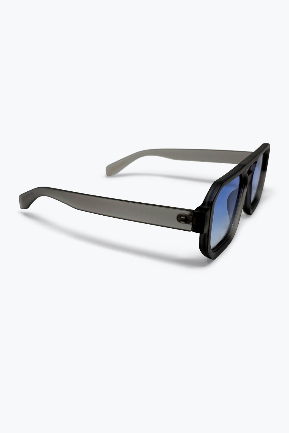 Gafas de Sol Cuadradas de Borde Grueso con Montura Negra de Gradiente