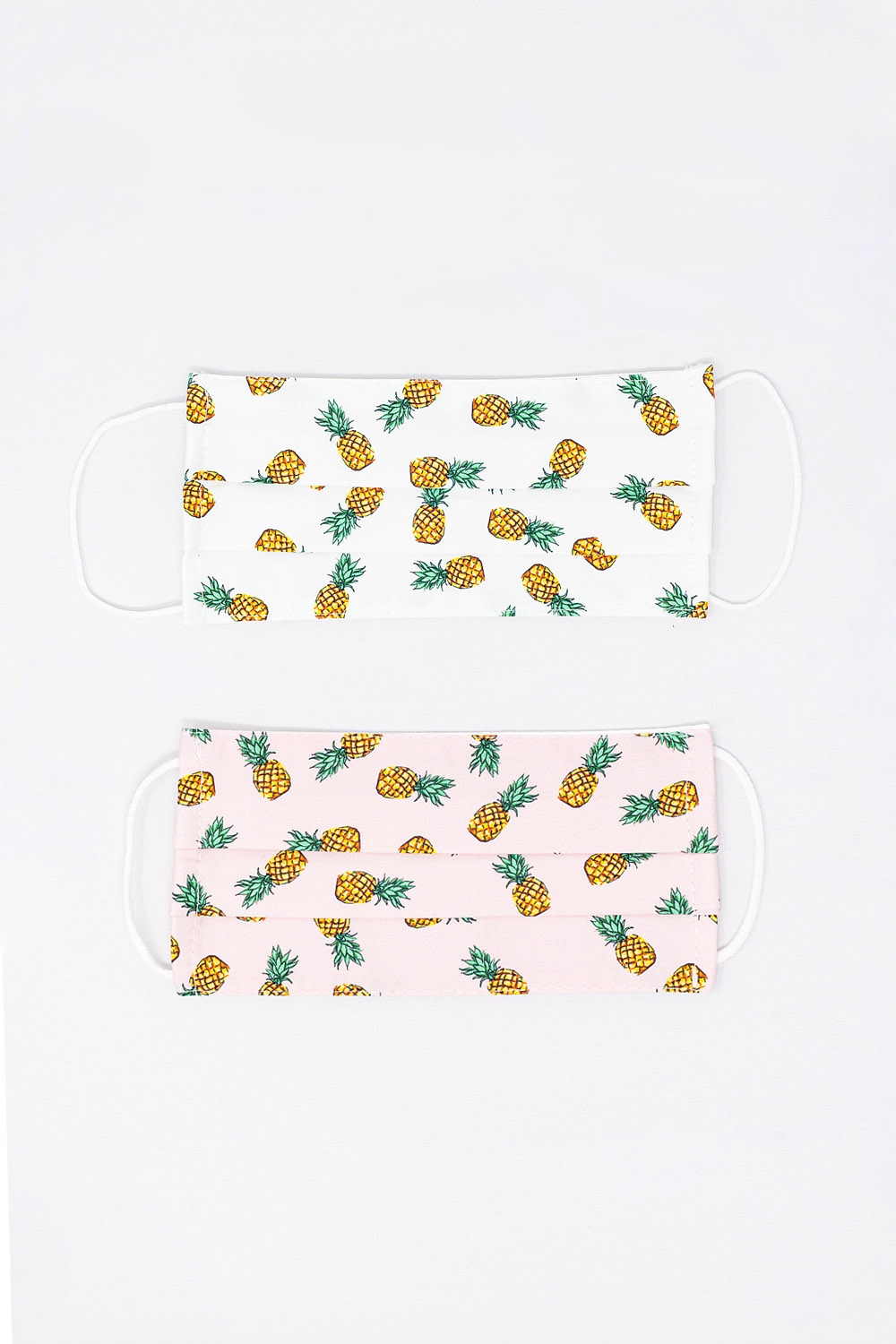 Paquete 2 Unidades Mascarilla Estampado Pi&ntilde;a
