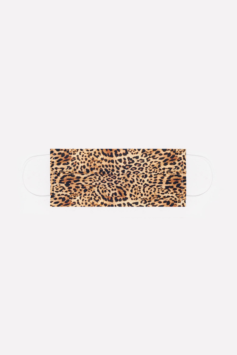 Paquete de 5 unidades Mascarilla marron estampado leopardo