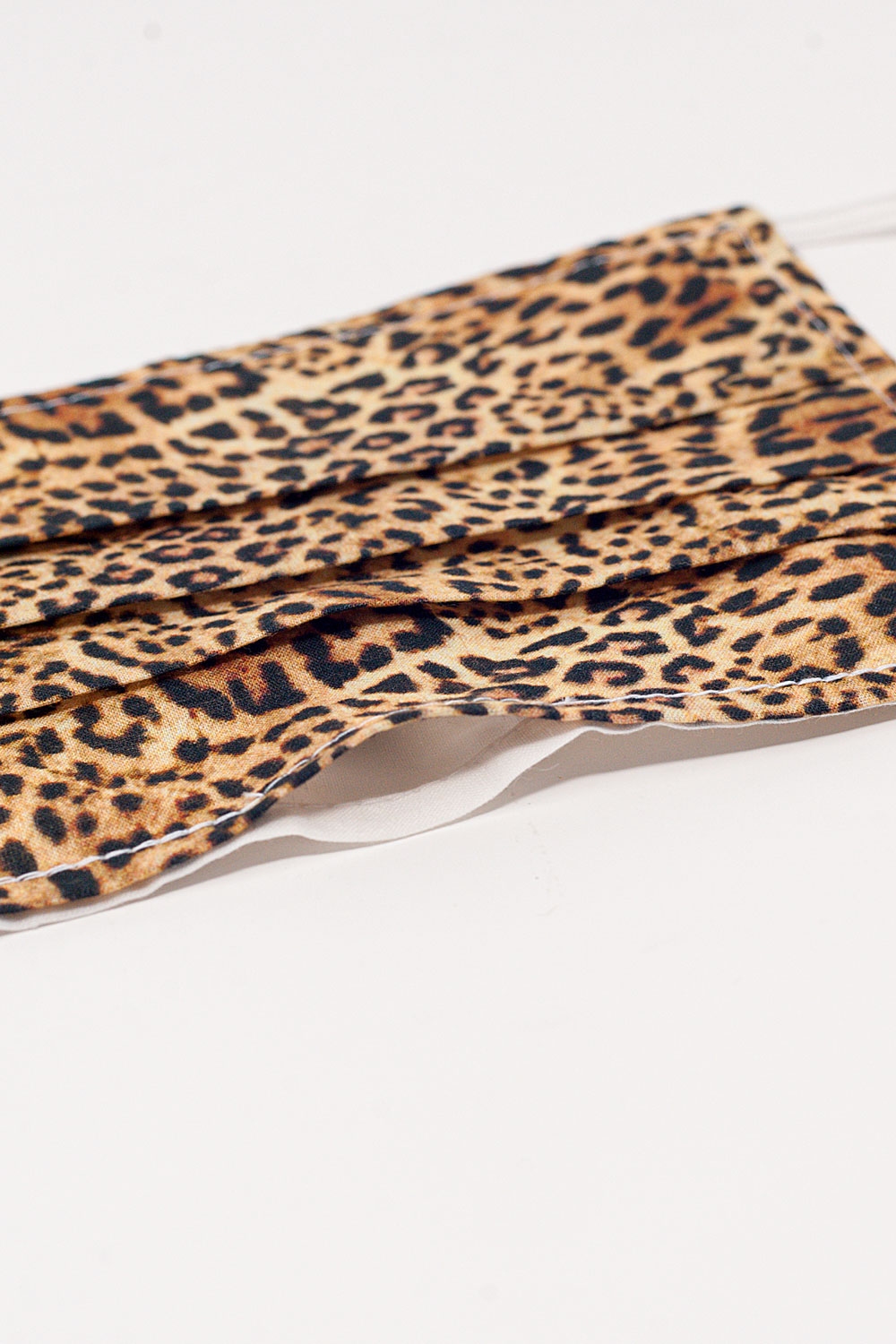 Paquete de 5 unidades Mascarilla marron estampado leopardo