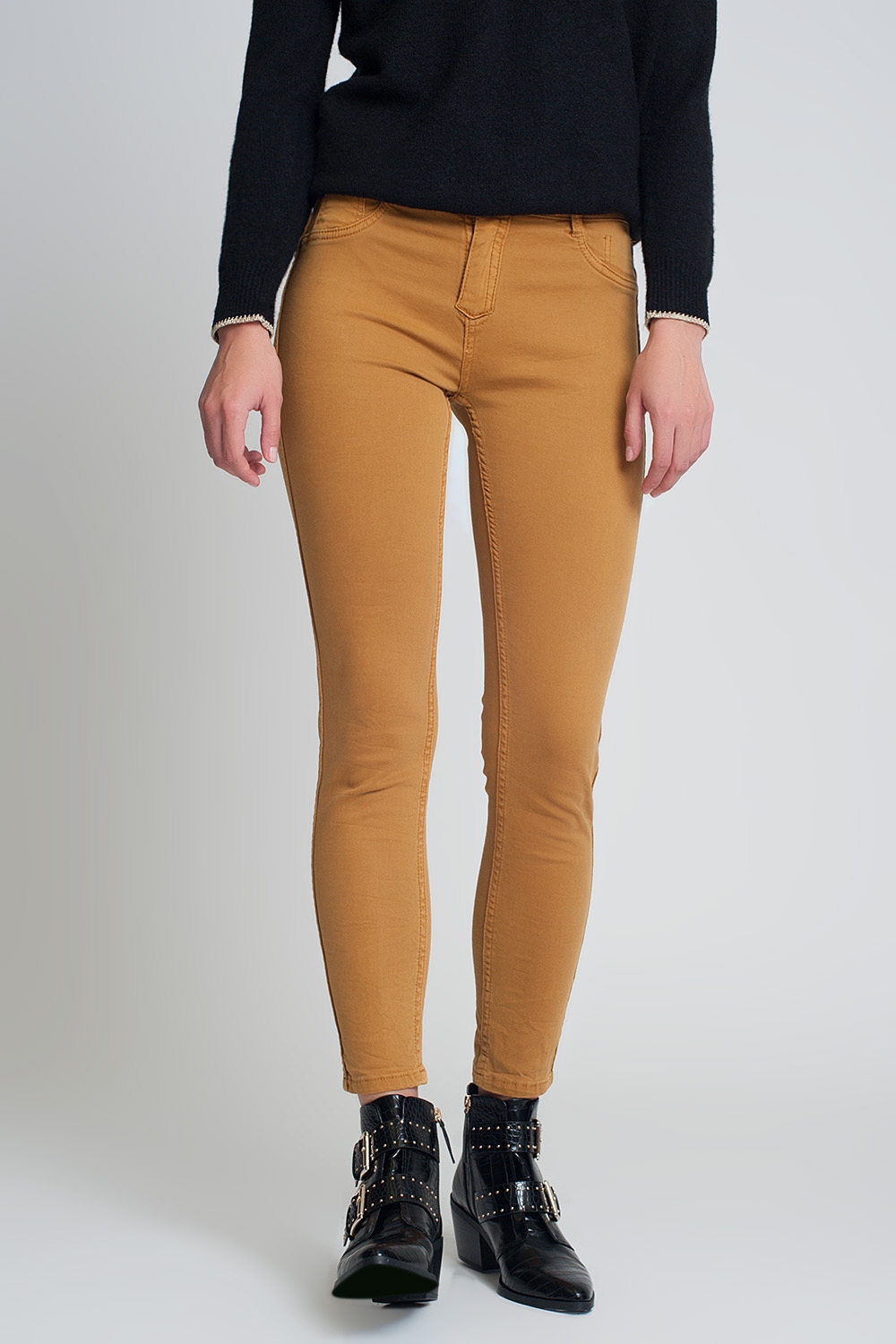 Pantalon estampado serpiente reversible en Mustard Pantalon estampado serpiente reversible en Mustard