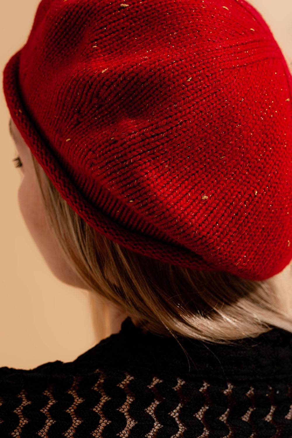 Boina de lana en rojo Boina de lana en rojo