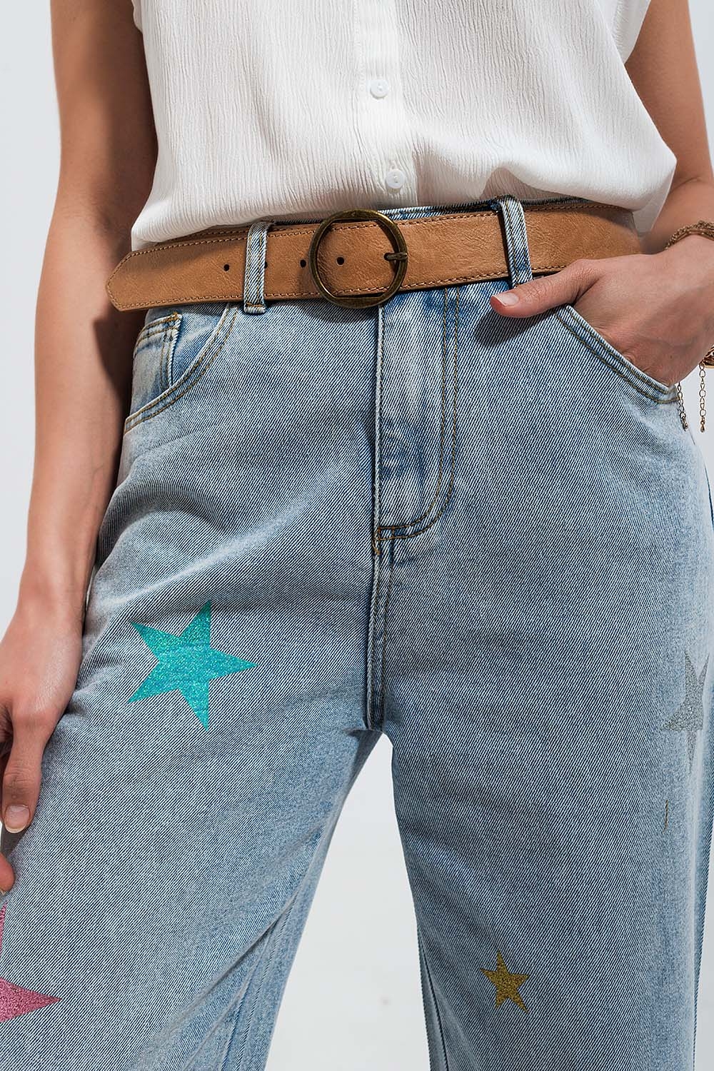 Vaqueros con estampado de estrellas Vaqueros con estampado de estrellas
