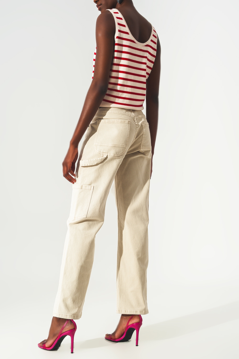 Pantalones cargo en beige Pantalones cargo en beige