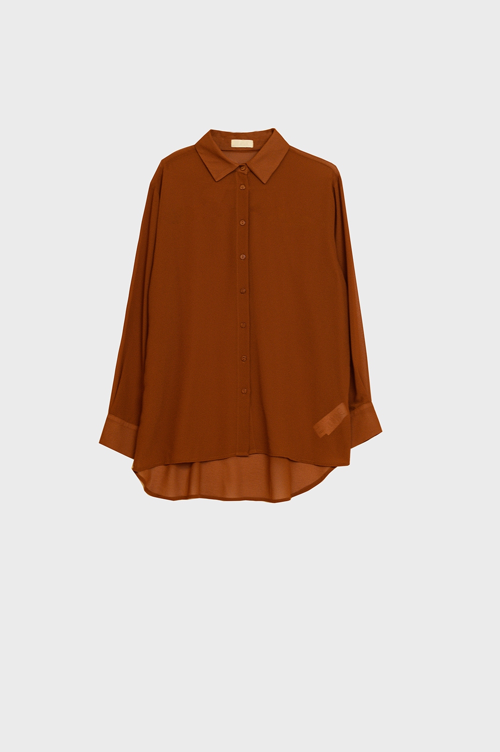 Blusa de gasa en color camel Blusa de gasa en color camel