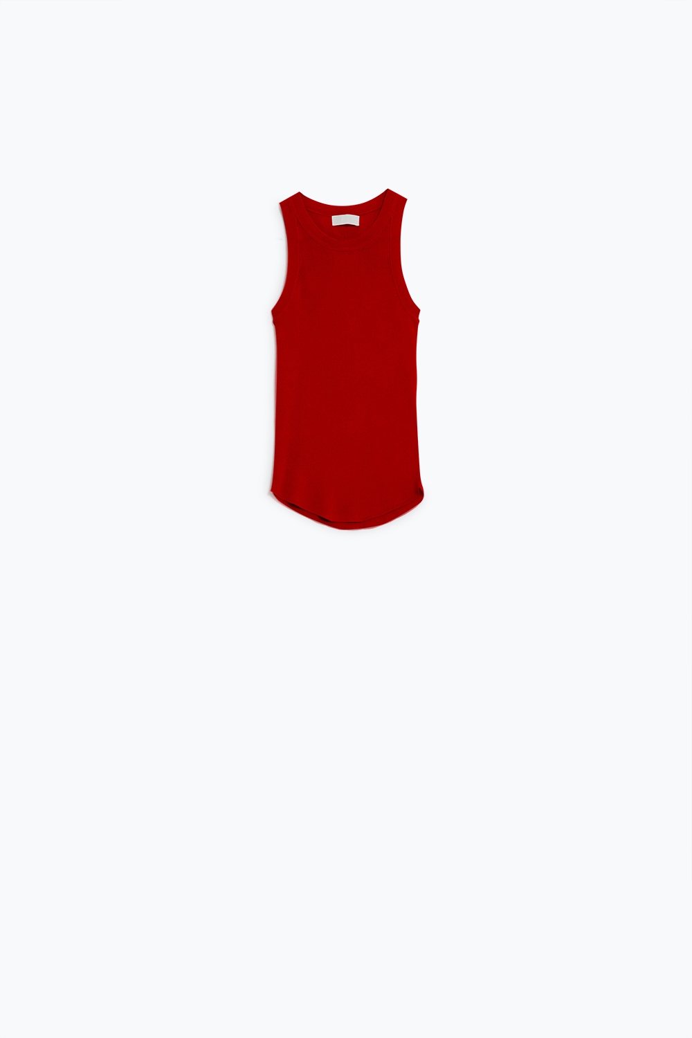 Top de punto sin mangas rojo Top de punto sin mangas rojo