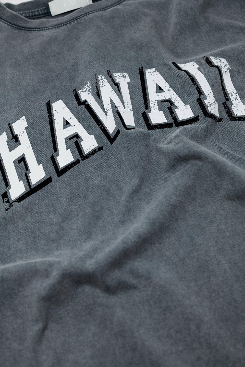Camiseta Hawaii Efecto Lavado Gris Camiseta Hawaii Efecto Lavado Gris