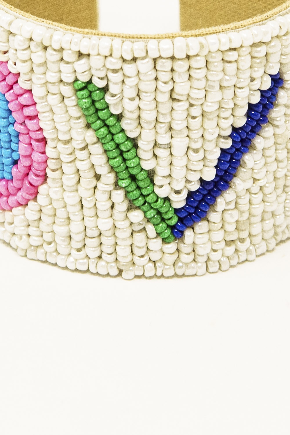 Pulsera Abalorios Abiertos En Blanco Con LOVE