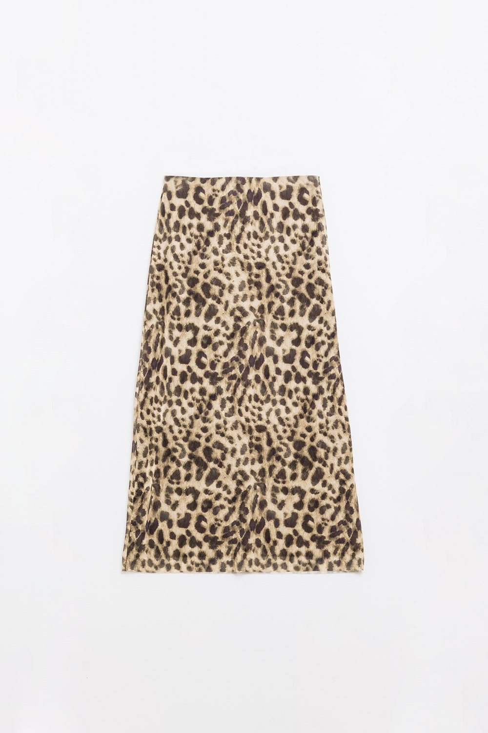 falda larga bodycon midi de leopardo transparente falda larga bodycon midi de leopardo transparente